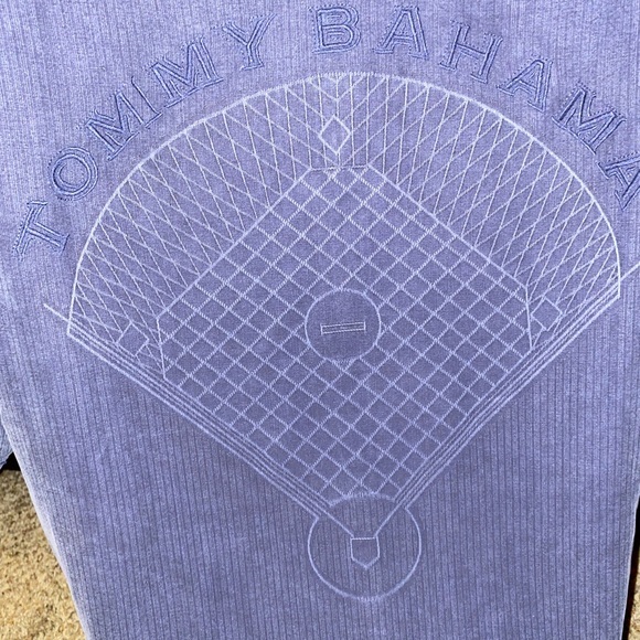 NWT New York Mets Shirt Medium Tommy Bahama Button Down Silk Embroidered‎ Blue - Picture 5 of 10